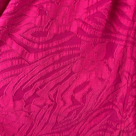 Free People Bright Pink Can't Stop Dreaming Tunic button up blouse oversized S - Picture 10 of 14